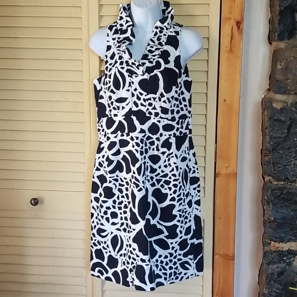 Just Taylor black and white summer dress size 10